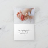 Eenvoudig modern script | Klassieke Eenvoudige Har Bedankkaart (Binnen)