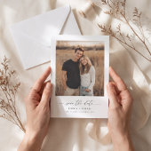 Eenvoudig Modern Script Landelijk Boho Foto Bruilo Save The Date