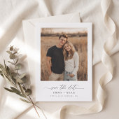 Eenvoudig Modern Script Landelijk Boho Foto Bruilo Save The Date