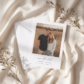 Eenvoudig Modern Script Landelijk Boho Foto Bruilo Save The Date