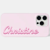 Eenvoudig Modern Script Naam Monogram Case-Mate iPhone Case (Achterkant (horizontaal))