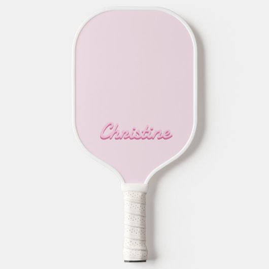 Eenvoudig Modern Script Naam Monogram Pickleball Paddle (Voorkant)