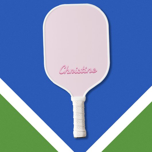 Eenvoudig Modern Script Naam Monogram Pickleball Paddle