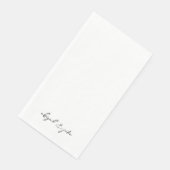 Eenvoudig Modern Script Namen Bruiloft II Servet (Hoek)
