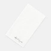 Eenvoudig modern script Names Weddenschap Servet (Hoek)