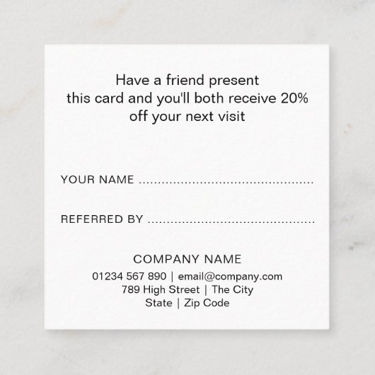 Eenvoudig modern Script Red Love Heart Aanbevelingskaartje (Achterkant)