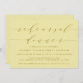 EENVOUDIG MODERN SCRIPT | REPETITIE DINER UITNODIG KAART (Voorkant / Achterkant)