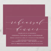 EENVOUDIG MODERN SCRIPT | REPETITIE DINER UITNODIG KAART (Voorkant / Achterkant)