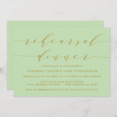 EENVOUDIG MODERN SCRIPT | REPETITIE DINER UITNODIG KAART (Voorkant / Achterkant)