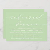 EENVOUDIG MODERN SCRIPT | REPETITIE DINER UITNODIG KAART (Voorkant / Achterkant)