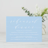 EENVOUDIG MODERN SCRIPT | REPETITIE DINER UITNODIG KAART (Staand voorkant)