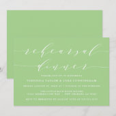 EENVOUDIG MODERN SCRIPT | REPETITIE DINER UITNODIG KAART (Voorkant / Achterkant)