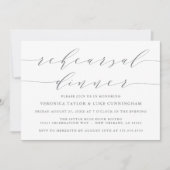 EENVOUDIG MODERN SCRIPT | REPETITIE DINER UITNODIG KAART (Voorkant)