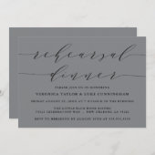 EENVOUDIG MODERN SCRIPT | REPETITIE DINER UITNODIG KAART (Voorkant / Achterkant)