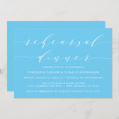 EENVOUDIG MODERN SCRIPT | REPETITIE DINER UITNODIG KAART (Voorkant / Achterkant)