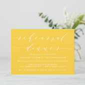 EENVOUDIG MODERN SCRIPT | REPETITIE DINER UITNODIG KAART (Staand voorkant)