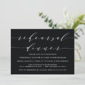 EENVOUDIG MODERN SCRIPT | REPETITIE DINER UITNODIG KAART (Staand voorkant)