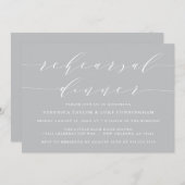 EENVOUDIG MODERN SCRIPT | REPETITIE DINER UITNODIG KAART (Voorkant / Achterkant)