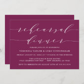 EENVOUDIG MODERN SCRIPT | REPETITIE DINER UITNODIG KAART (Voorkant / Achterkant)