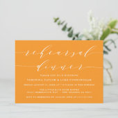EENVOUDIG MODERN SCRIPT | REPETITIE DINER UITNODIG KAART (Staand voorkant)