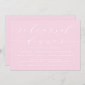 EENVOUDIG MODERN SCRIPT | REPETITIE DINER UITNODIG KAART (Voorkant / Achterkant)