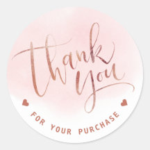 Eenvoudig modern script roos gouden zaken dank u