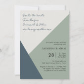 Eenvoudig Modern Script Sage Driekleurige Baby Spr Kaart (Voorkant)