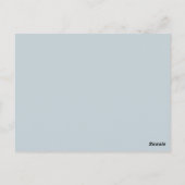 Eenvoudig modern script save the date briefkaart (Achterkant)
