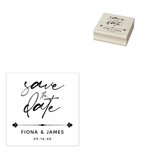 Eenvoudig modern script slaat de datum op rubberstempel (Gestempeld)