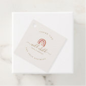 Eenvoudig modern script Trendy Abstracte regenboog Bedankjes Labels (In situ)