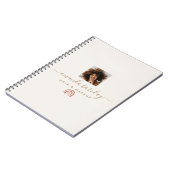 Eenvoudig Modern Script Trendy Regenboog Notitieboek (Linkerzijde)