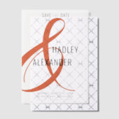 Eenvoudig Modern SINAASAPPEL Overlay Wedding Save Vellum Uitnodigingen (Offset (Uitnodiging))