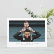 Eenvoudig modern, Single Photo Happy Nieuwjaar