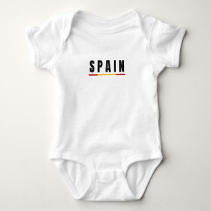 Eenvoudig Modern Spanje Spaanse Art Letter Souveni Romper