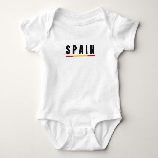 Eenvoudig Modern Spanje Spaanse Art Letter Souveni Romper (Voorkant)