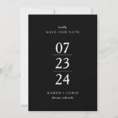 Eenvoudig Modern sparen de Datum Save The Date (Voorkant)