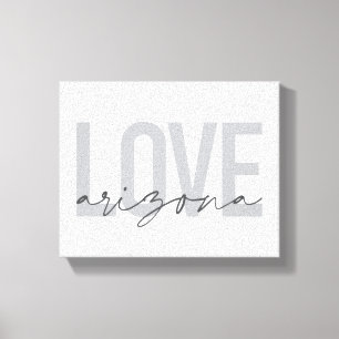 Eenvoudig, modern, stedelijk, cool design Love Ari Canvas Afdruk