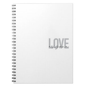 Eenvoudig, modern, stedelijk, cool design Love Ari Notitieboek