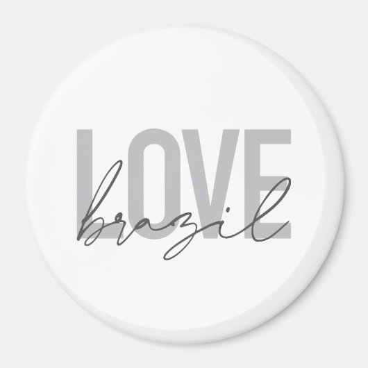 Eenvoudig, modern, stedelijk, cool design Love Bra Magneet (Voorkant)