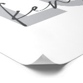 Eenvoudig, modern, stedelijk, cool design Love Ken Poster (Hoek)