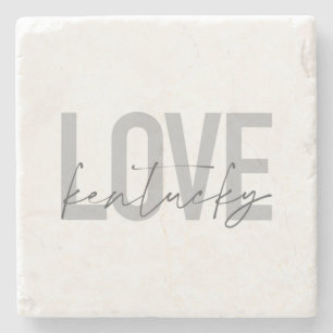 Eenvoudig, modern, stedelijk, cool design Love Ken Stenen Onderzetter