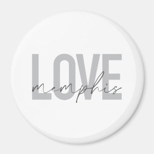 Eenvoudig, modern, stedelijk, cool design Love Mem Magneet