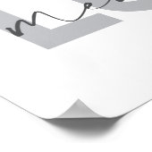 Eenvoudig, modern, stedelijk, cool design Love Mem Poster (Hoek)