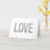 Eenvoudig, modern, stedelijk, cool design Love Mic Kaart (Gele Bloem)