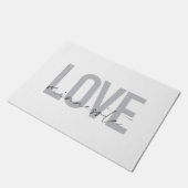 Eenvoudig, modern, stedelijk, cool design Love Min Deurmat (Schuin)