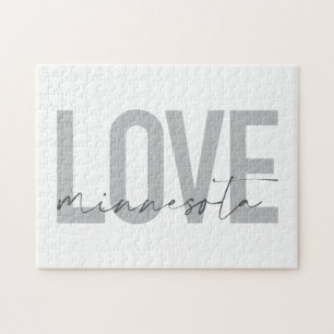 Eenvoudig, modern, stedelijk, cool design Love Min Legpuzzel