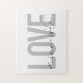 Eenvoudig, modern, stedelijk, cool design Love Min Legpuzzel (Verticaal)
