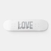Eenvoudig, modern, stedelijk, cool design van Love Persoonlijk Skateboard (Horizontaal)