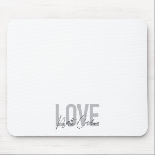 Eenvoudig, modern, stedelijk design Love North Car Muismat
