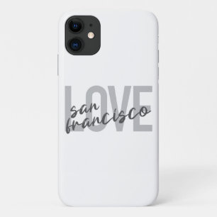 Eenvoudig, modern, stedelijk design Love San Franc Case-Mate iPhone Case